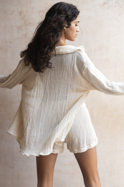 Regular Style Knitwear Shirt - Nina